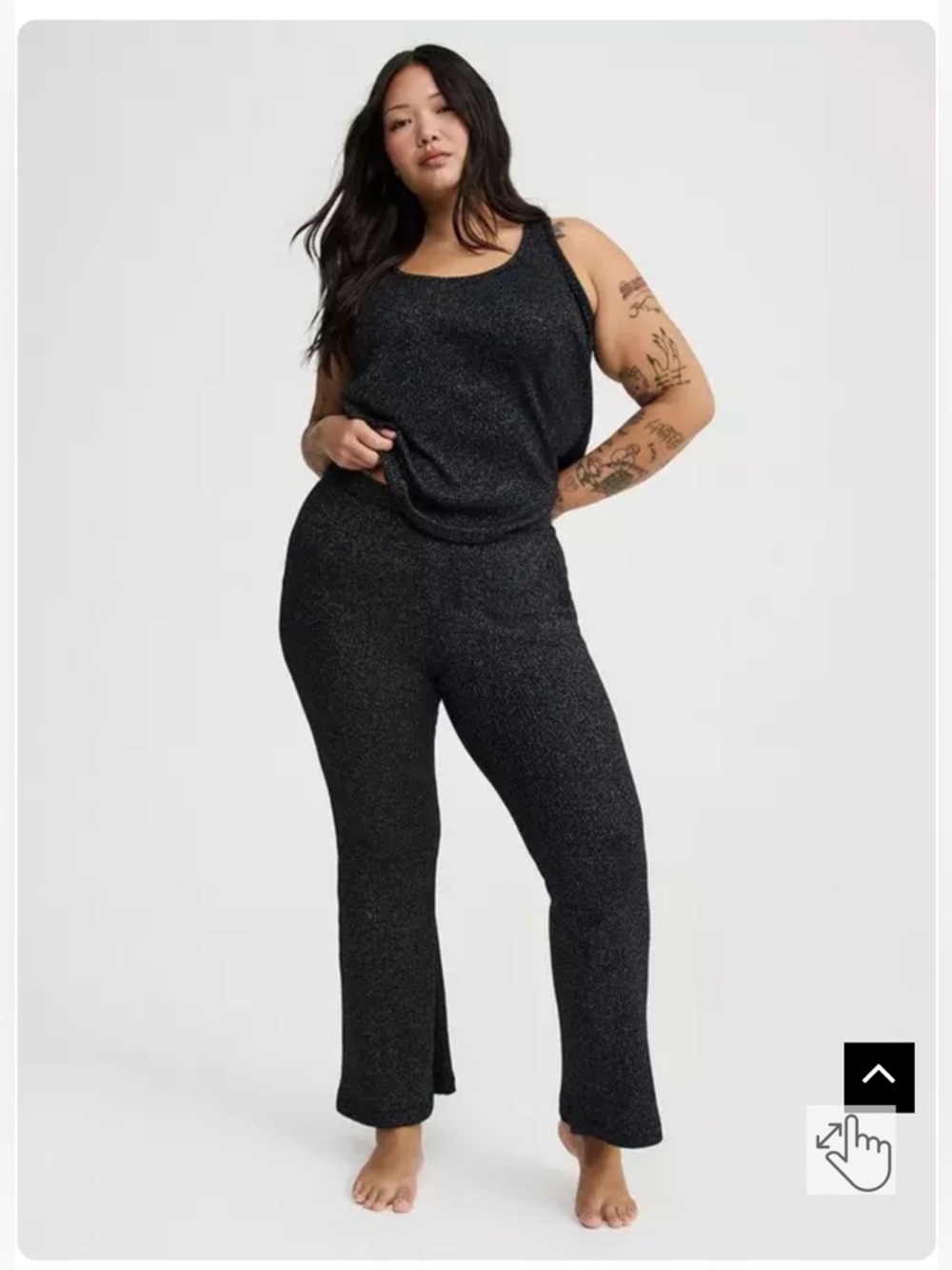 Torrid shimmer flare lounge pant